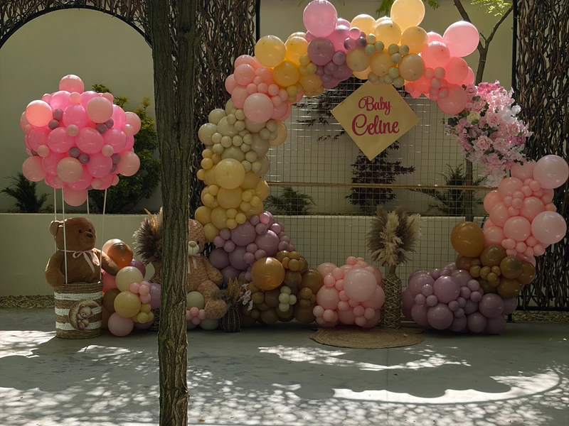 Un decor delicat pentru un botez de poveste! 🎀🧸