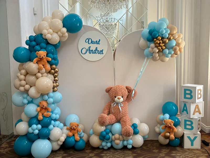 Un decor spectaculos pentru botezul lui David Andrei 💙